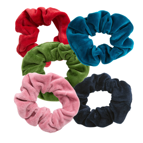 organic cotton hair scrunchies